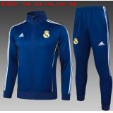Chándal Real Madrid 2025/26 (Retro bule long zipper) - NIÑOS